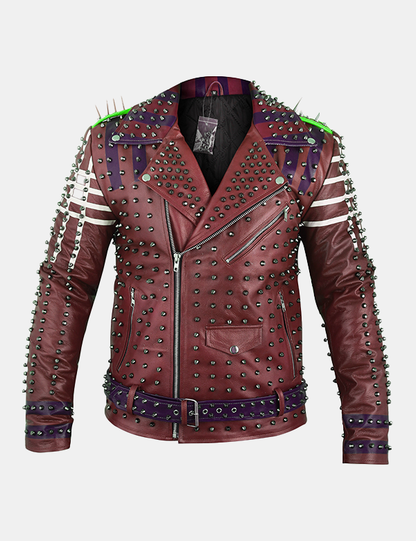Biker Studded Jacket Men