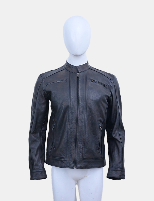 Men's Black Leather Jacket