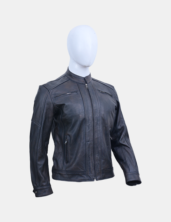 Men's Black Leather Jacket
