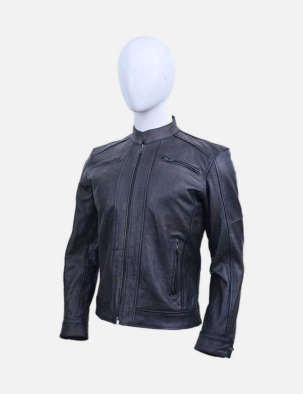 Men's Black Leather Jacket