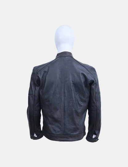 Men's Black Leather Jacket