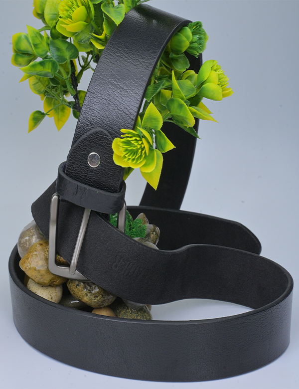 Handmade Black Genuine Leather Belt for Men
