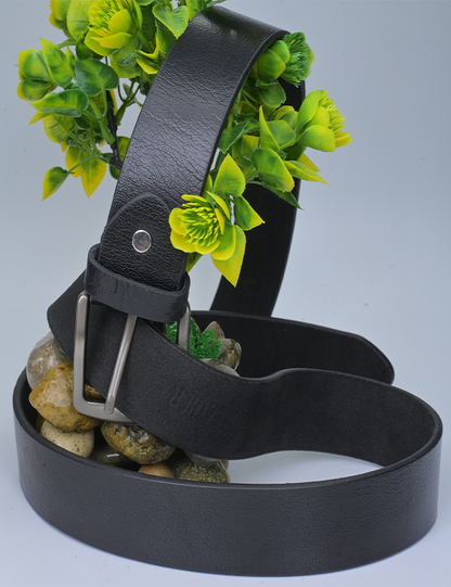 Handmade Black Genuine Leather Belt for Men