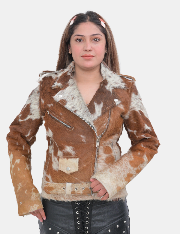 Cowhide Leather Jacket for Women