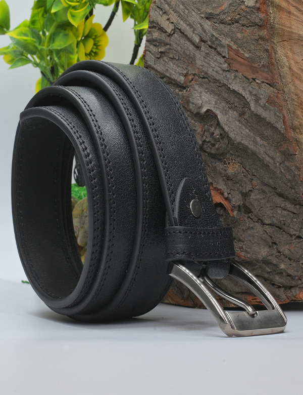 Men’s Black Genuine Leather Belt