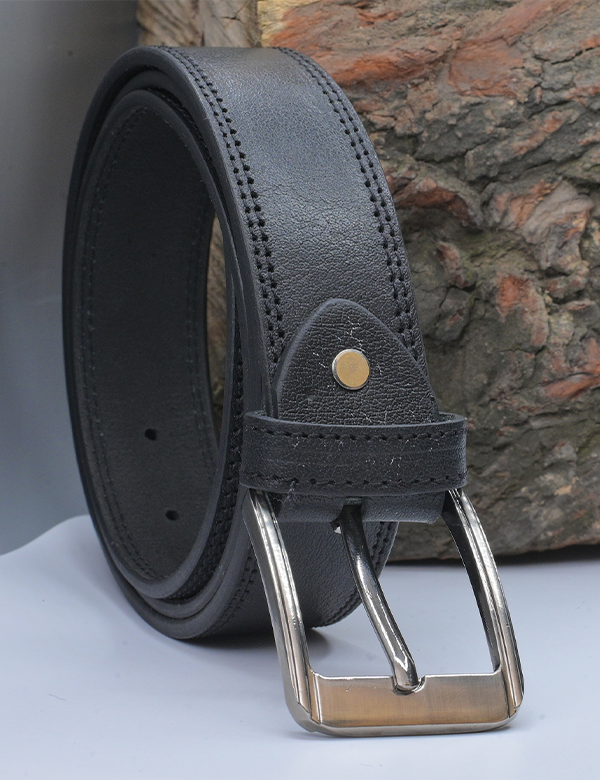 Men’s Black Genuine Leather Belt