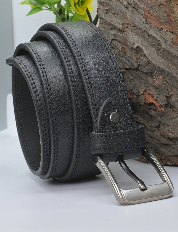 Men’s Black Genuine Leather Belt