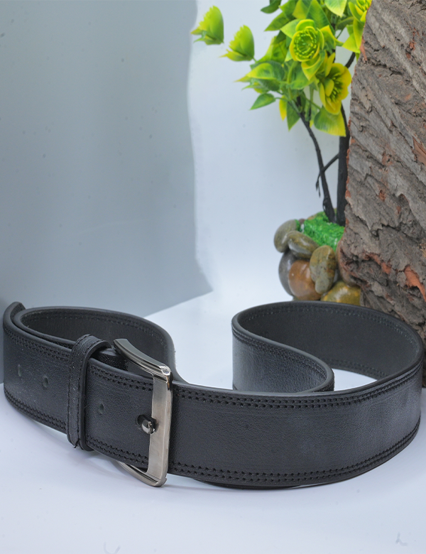Men’s Black Genuine Leather Belt