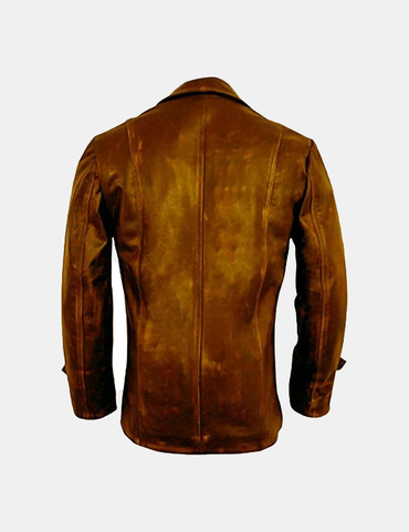 Mens Brown Stylish Biker Leather Jacket