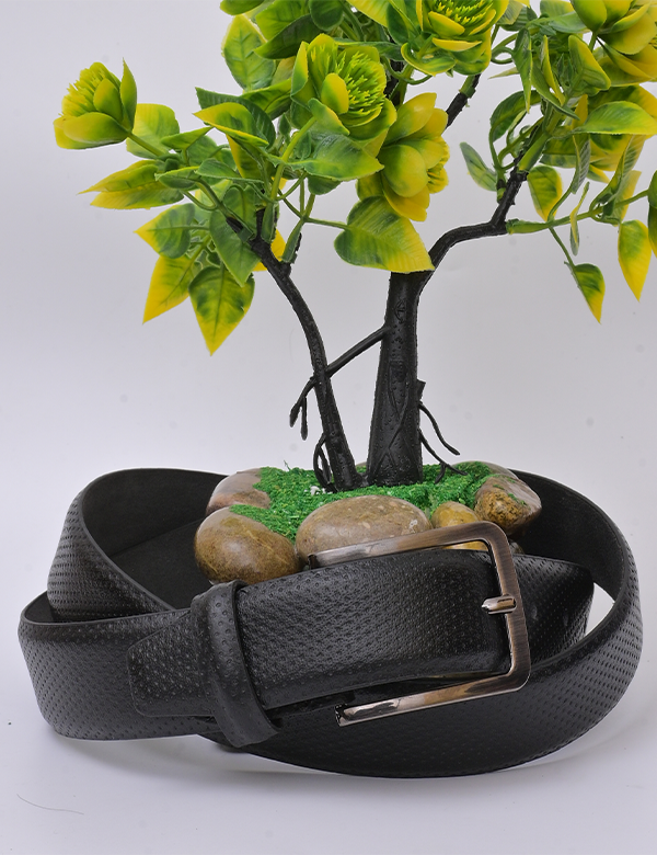 Men’s Black Leather Belt