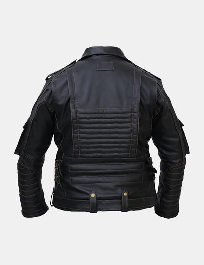 Men's Fashion Leather Motorcycle Jacket