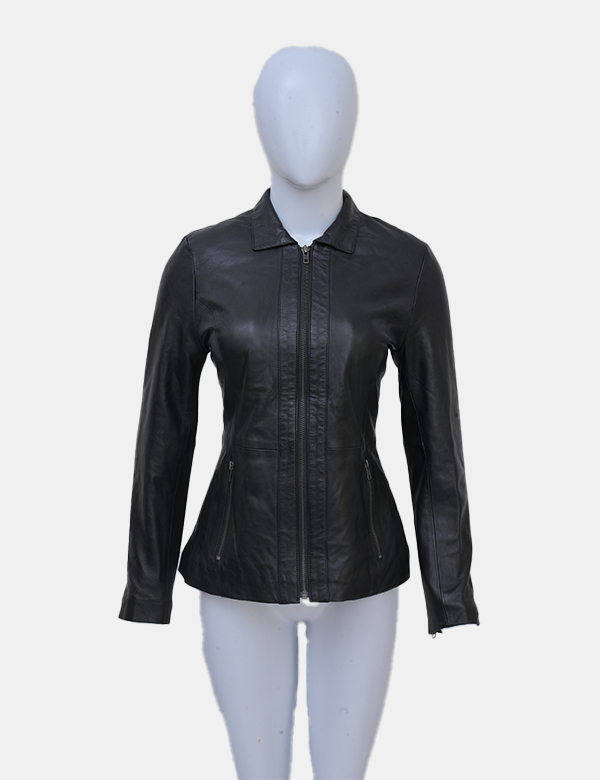 Women's Black Leather Jacket