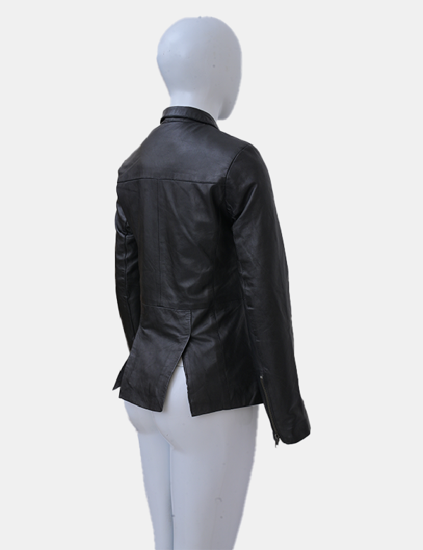 Women's Black Leather Jacket