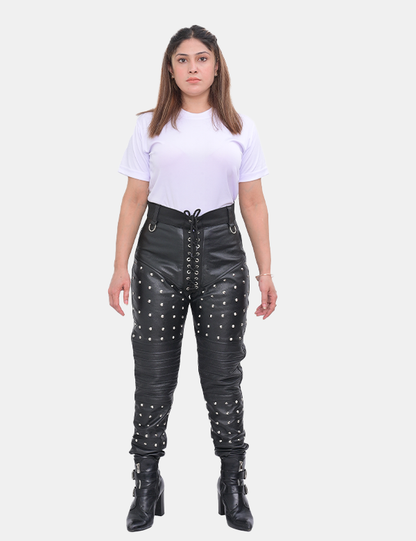 Gothic Leather Pant For Women