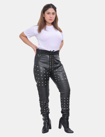 Gothic Leather Pant For Women