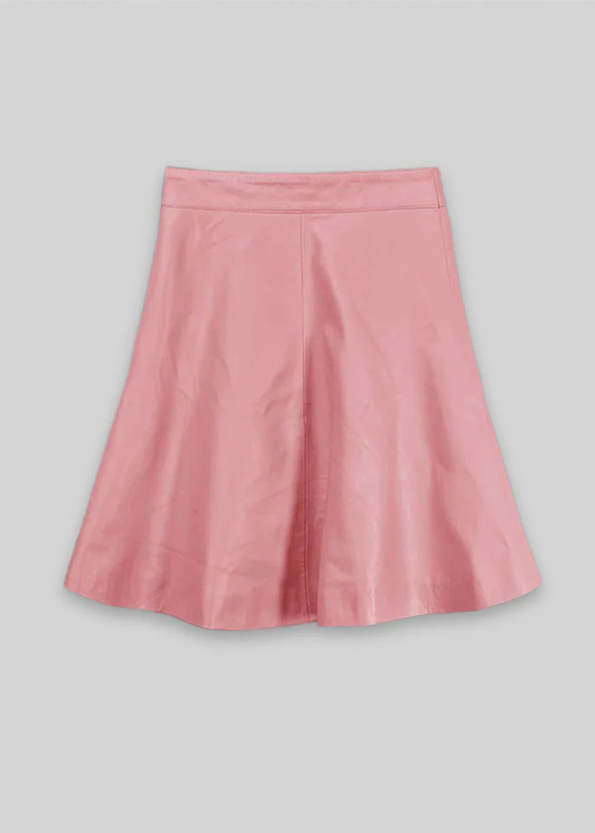 Pink skirt on a gray background
