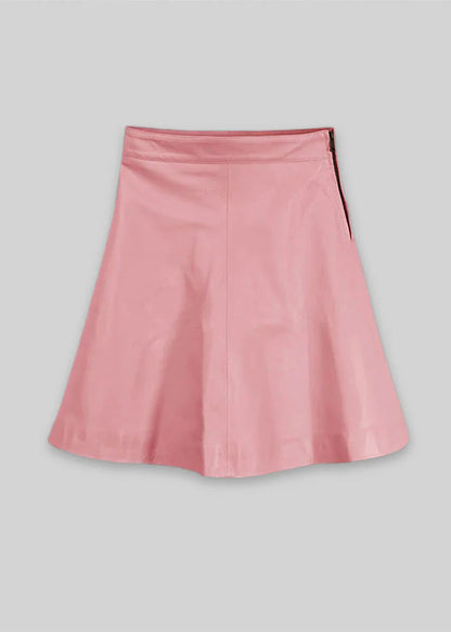 Pink skirt on a gray background
